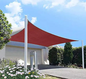 16'x'26' Rectangle Patio Sun Shade Sail（Red Color）