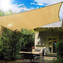 Load image into Gallery viewer, 16&#39;x&#39;16&#39; Rectangle Patio Sun Shade Sail（Sand Color）
