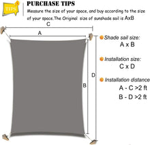 Load image into Gallery viewer, 16&#39;x&#39;24&#39; Rectangle Patio Sun Shade Sail（Grey Color）
