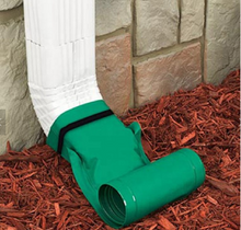 Charger l&#39;image dans la galerie, Automatic Rain Diverter Extension Flexible Drain Pipe for Keeping Water from The Foundation, Green
