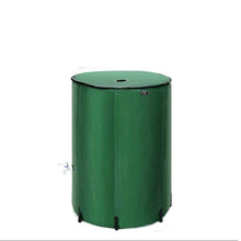 Load image into Gallery viewer, 26 Gallon (100 L) Collapsible Rain Barrel, Portable Water Storage Tank, Rainwater Collection System Downspout, Water Catcher Container with Filter Spigot Overflow Kit
