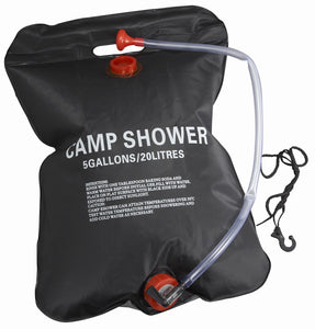 Camp Shower Bag, 20L Black Portable shower
