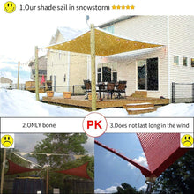 Load image into Gallery viewer, 16&#39;x&#39;26&#39; Rectangle Patio Sun Shade Sail（Sand Color）
