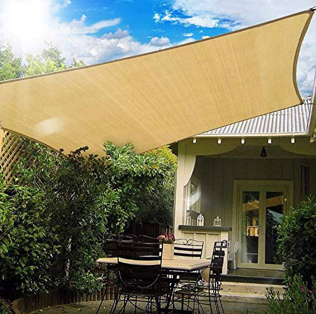 16'x'26' Rectangle Patio Sun Shade Sail（Sand Color） – workpoint stroe